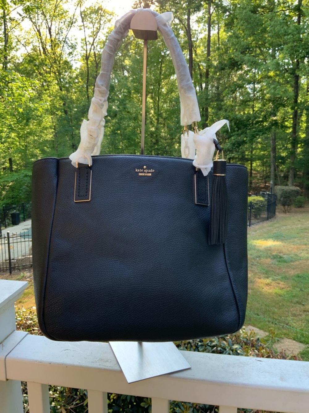 Kate Spade Kingston Drive Vivian Large Pebbled Leather Tote, Gold Hardware NWT - Picture 3 of 15